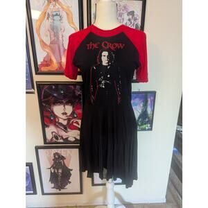 Vera's Eyecandy The Crow Skater Dress Sz M